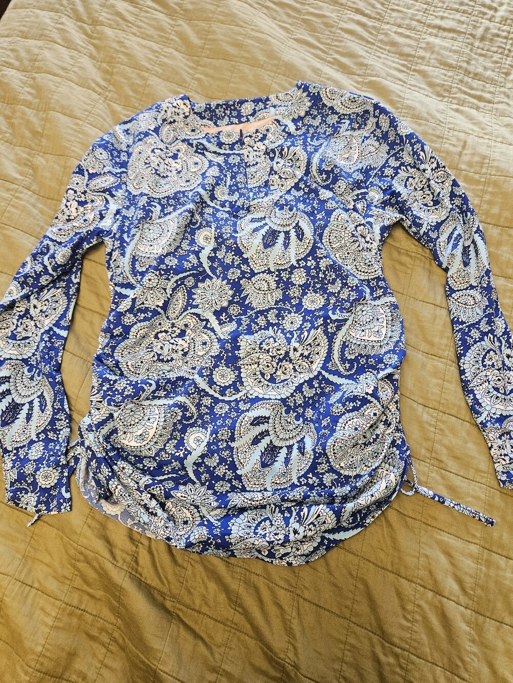 Coolibar Hokulami Ruche Long-Sleeve Women's Swim Shirt
